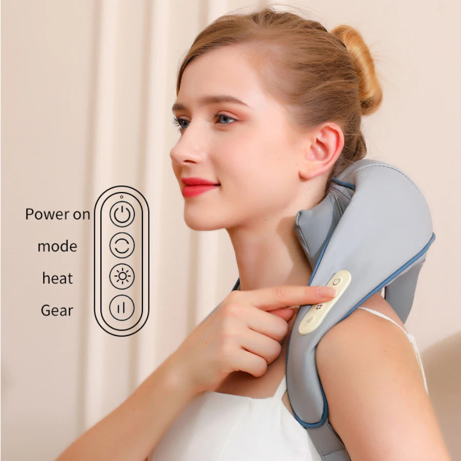 Wireless Neck And Shoulder Kneading Massager